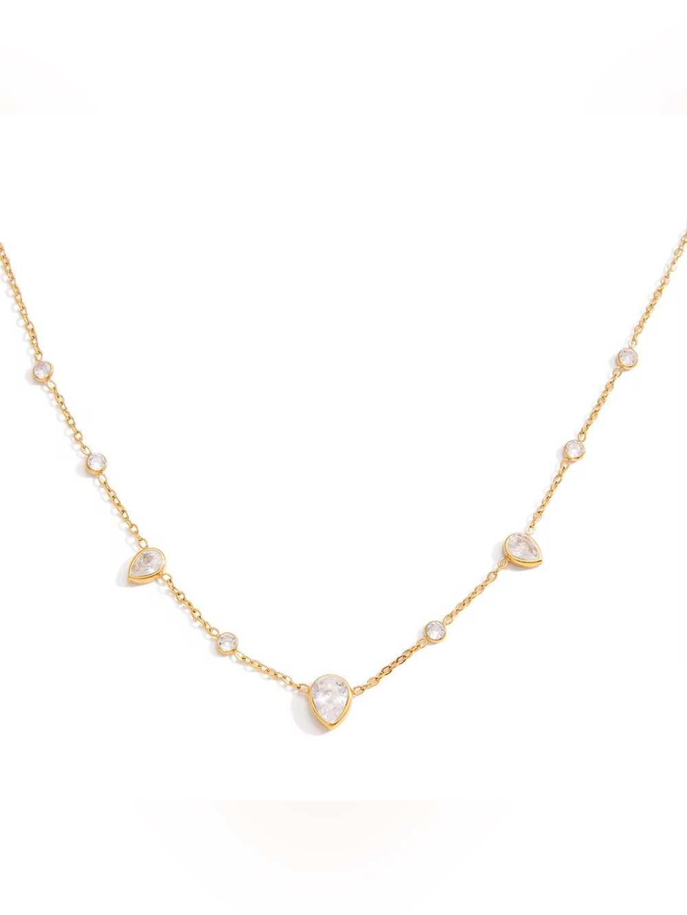 Pear Drop Necklace - Women's Jewelry - Picture 4 of 5